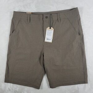 Prana Hybridizer Short Men's‎ 38 Brown Ripstop Drawstrings Outdoors Hiking NWT